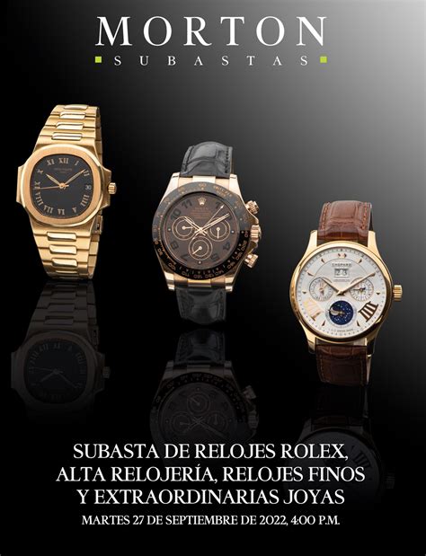 Subasta de Relojes Rolex, Alta Relojería, Relojes .